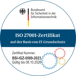 Zertifikat des Bundesamtes für Sicherheit in der Informationstechnik
